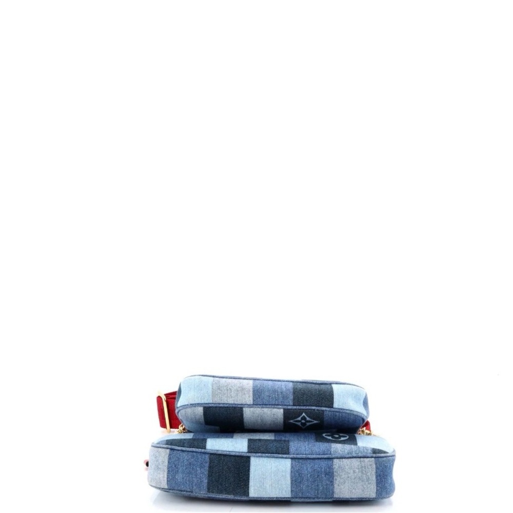 Louis Vuitton Multi Pochette Accessoires in Damier & Monogram Patchwork Denim - Picture 4 of 7